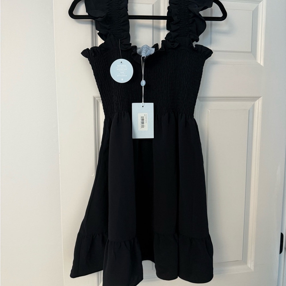 Hill House Elizabeth Nap Dress Mini Black Medium